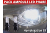 Pack led phare croisement route pour renault clio 4