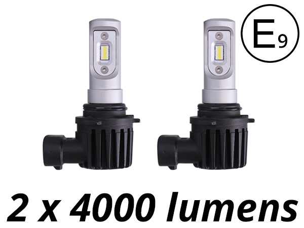 Pack Ampoules Led HIR2 9012 Phares Homologuées E9 pour Toyota Auris II