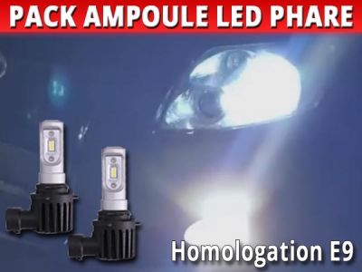 Pack Ampoules Led Phares Homologuées E9 Toyota Auris I