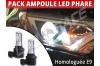 Pack Ampoules Led Phares HIR2 9012 Homologuées pour Hyundai ix35