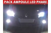 Pack led phare croisement route pour renault clio 3