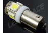 Ampoule Led H6W - culot BAX9S - 5 leds smd 5050 - Blanc 6000k