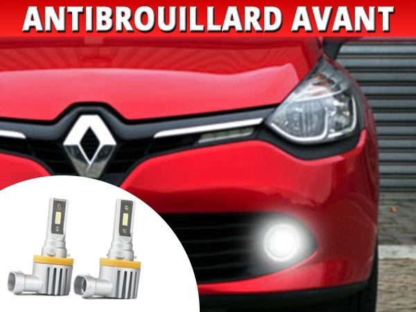 Pack Antibrouillard Led Haute Puissance Renault Clio 4 - Homologation E9