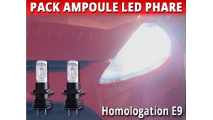 Pack Ampoules LED Phares Homologuées E9 pour Ford Fiesta VI (2008-17)