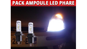 Pack 2 Ampoules LED Phare H4 Double Intensité pour Ford Fiesta V