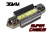 Navette Led 36mm C5W 6 smd 330 Super Canbus Radiateur Alu - Blanc 6000K