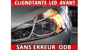 Pack led clignotants avant pour Peugeot 208