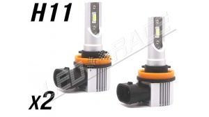 Pack 2 Mini Ampoules led phare haute puissance H11 Ventilées sans erreur ODB