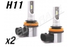 Pack 2 Mini Ampoules led phare haute puissance H11 Ventilées sans erreur ODB homologuee e9