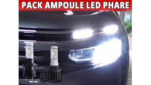 Pack 2 Ampoules LED Phare Homologation E9 pour Citroen C5 Aircross
