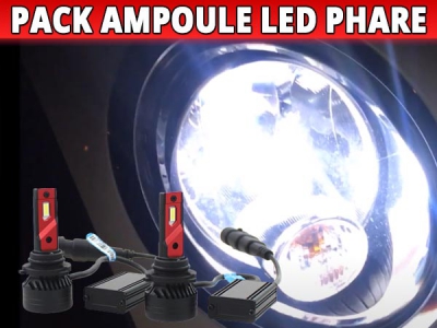 Ampoule H4 LED Moto - Taille Mini, Puissante et Ventilée - Port