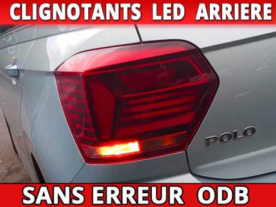 Pack led clignotants arrière pour Volkswagen Polo VI (AW1/BZ1)