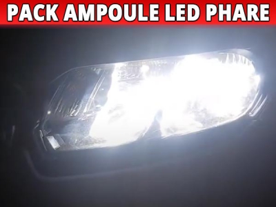 Pack Ampoules LED Phare Homologuées pour Citroën C4 Picasso I