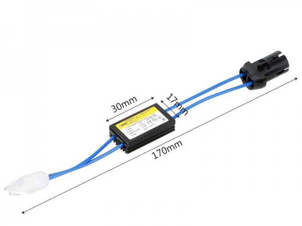 Ampoule Led T10 culot W5W 50 Watts CREE sans erreur ODB Orange 12-24v