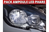 Pack led phare croisement route pour Peugeot 308 2
