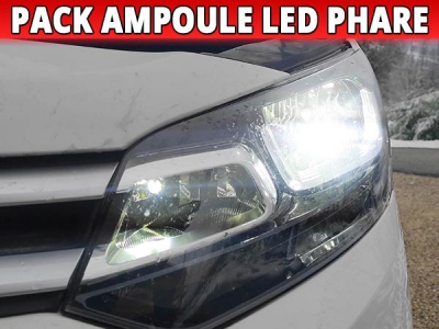 Pack led phare croisement route pour Peugeot Traveller