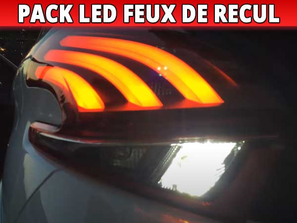 Pack led feux de recul pour Peugeot 208