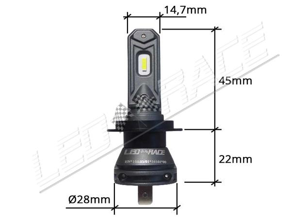 Mini Ampoule led H1 haute puissance - Homologation E9