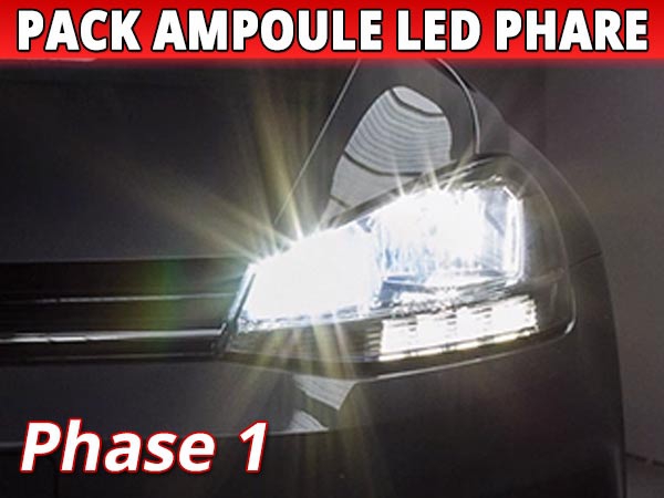 Phare LED de voiture pour VW Golf 5 Golf MK5 2004–2009 Phare antibrouillard  avant LED avec ampoules LED