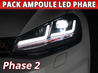 Pack Ampoules LED Phare Volkswagen GOLF VII Phase 2
