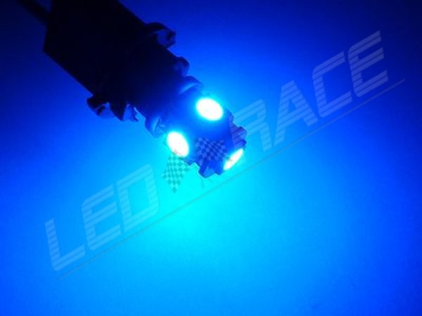 Ampoules T10 W5W LED Veilleuses 24 SMD Canbus Bleu glacier 5pcs