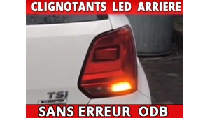 Pack led clignotants arrière pour Volkswagen Polo V 6R