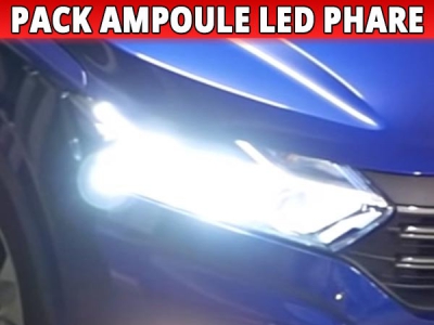 Pack led phare croisement route pour Dacia Sandero 3