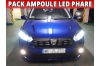 Pack led phare croisement route pour Dacia Sandero 3