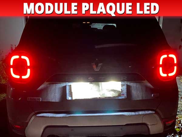 KIT 2 MODULES ECLAIRAGE LED PLAQUE RENAULT - TYPE 2