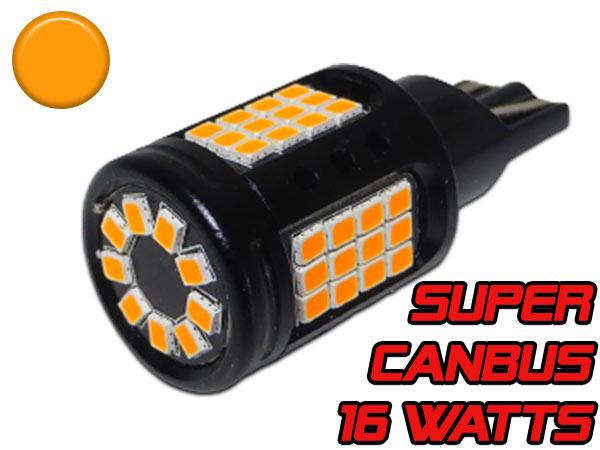Ampoule Led T15 Culot WY16W Super Canbus - 16 watts reels - Orange