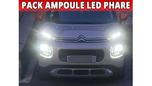 Pack Ampoules LED Phares pour Citroën C3 Aircross - homologation E9