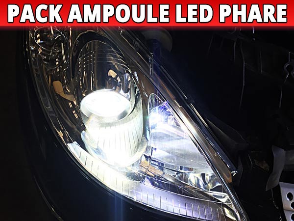 Pack Ampoules LED Phare Homologuées pour Mercedes Classe A W168