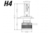 Pack 2 Ampoules led H4 Haute puissance Sans Erreur ODB Ventilée Homologation E9 all in one