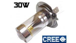 Antibrouillard led H7 - 30 Watts - CREE - Blanc 6000K