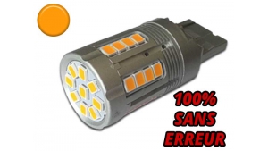 Ampoule Led T20 W21W WY21W 7440 Sans Erreur ODB Orange