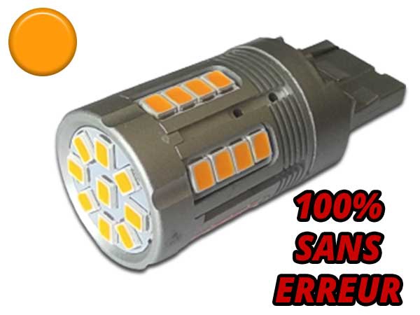 2 Ampoule LED T10 W5W Orange Clignotant Latéral Auto Moto 12v Non Anti  Erreur