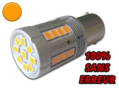 Ampoule Led PY21W / BAU15S Orange Clignotant Super Canbus