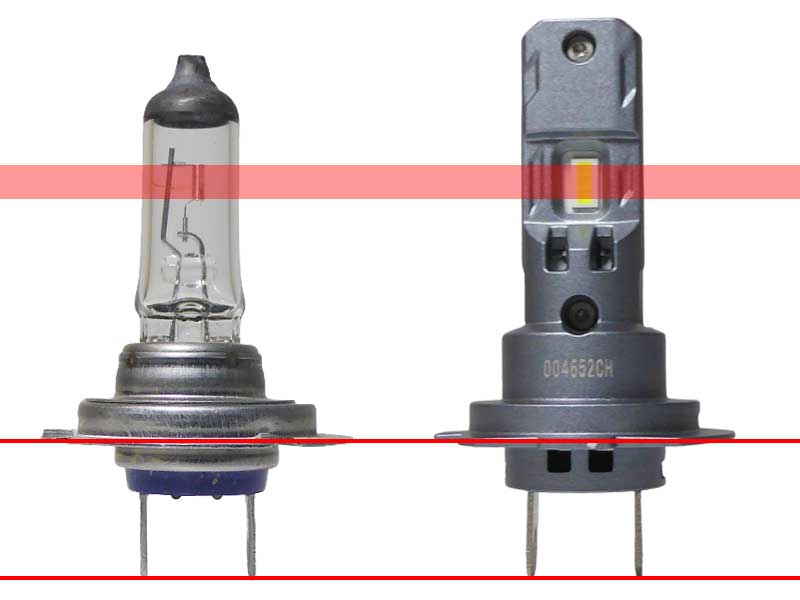 Micro Ampoule led phare Haute puissance H7 Sans Erreur ODB ventilée